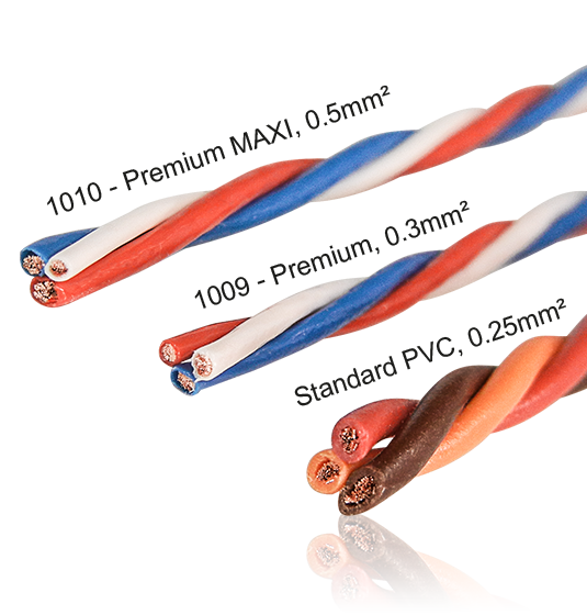 Premium MAXI servo leads