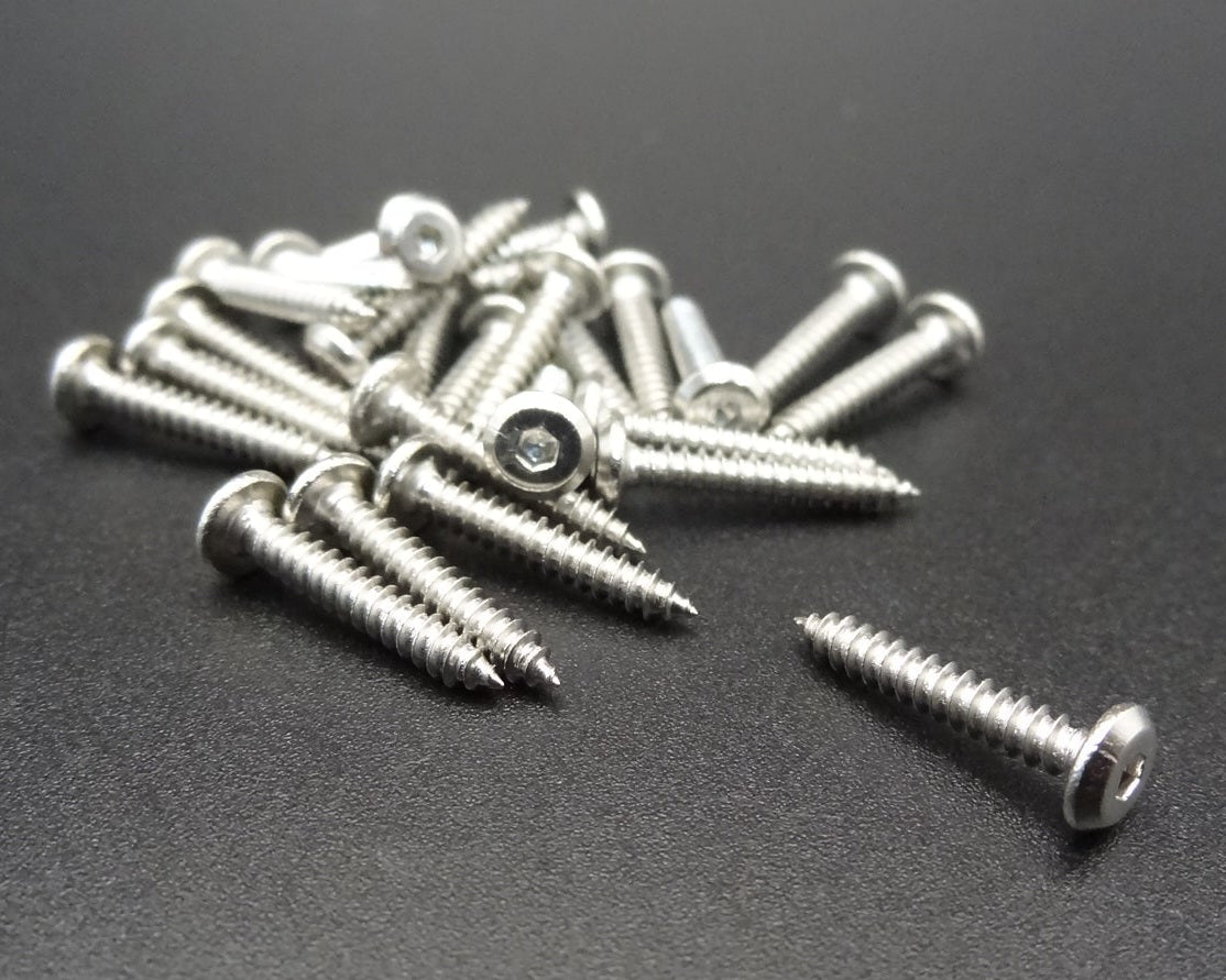 Low Profile Hex Servo Screws - Stainless